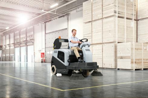 Advance SW5500, Rider Floor Sweeper, 60", 40 Gallon, Battery, 3 Year Warranty