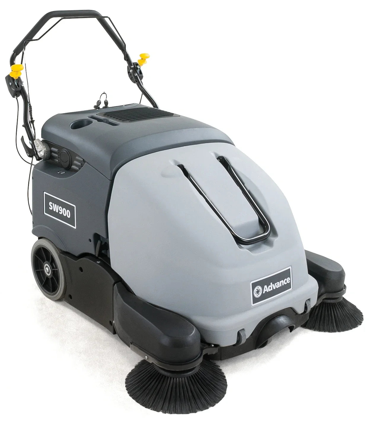 Advance SW900, Walk Behind Floor Sweeper, 41", 15 Gallon Hopper, Battery, Self Propel, Dual Side Broom, 3 Year Warranty