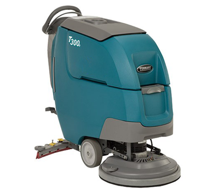 Tennant T300e, Walk Behind Floor Scrubber, 20", 11 Gallon, Battery, Pad Assist, Disk, 3 Year Warranty