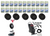 Floor Stripping Package Economical | 24 X 2.5 Gallons 906855 Stampede | 20" Floor Buffer | 18 Gallon Shop Vacuum | 50 Black Floor Stripping Pads