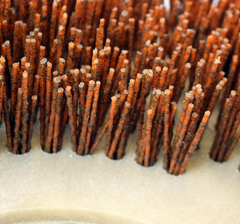 Malish Mal-Grit Xtra™ Rotary Grit Brushes, Includes Pre-Installed Riser and NP-9200 Clutch Plate, 46 Grit