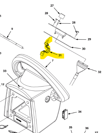 Aftermarket Tennant - Nobles 1022706, Potentiometer Assembly (Handle)