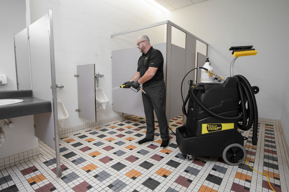 Tornado Touchless Restroom Cleaner, 15 Gallon, 500 PSI, Cold Water, Single 3 Stage Vacuum Motor, 4 Year Warranty