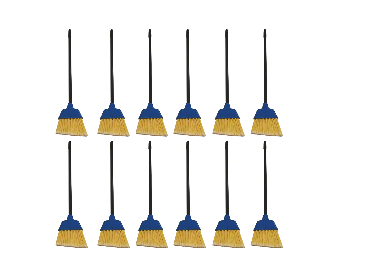 Golden Star®, Flagged Angle Lobby Broom, 30", 6" Sweep Face, Aluminum Handle, 12 per case