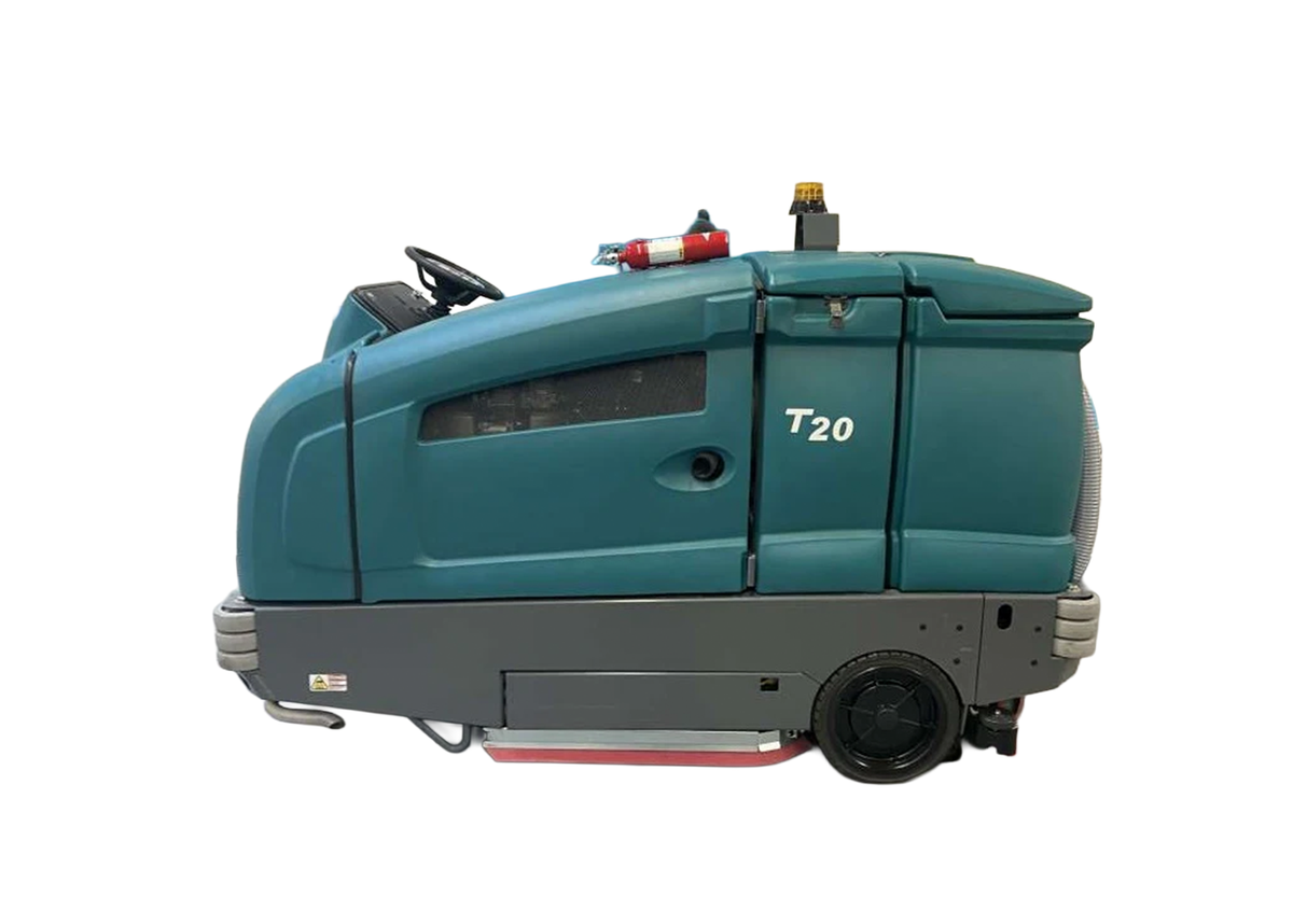 Refurbished Tennant T20, Rider Floor Sweeper-Scrubber, 40", 80 Gallon, Propane, Cylindrical, 6/1/1 Warranty
