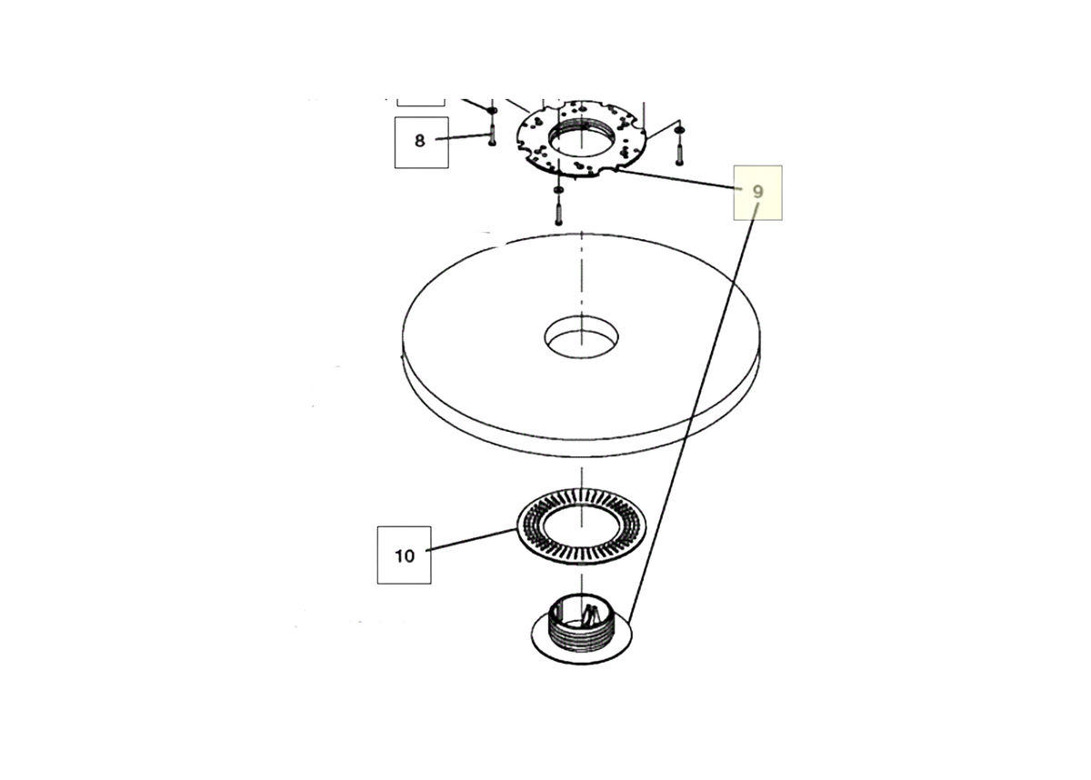 Aftermarket Tennant 32506, Deep Lock Ring and Pad Grip