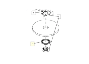 Tennant 32505, Washer Flat, Pad Driver