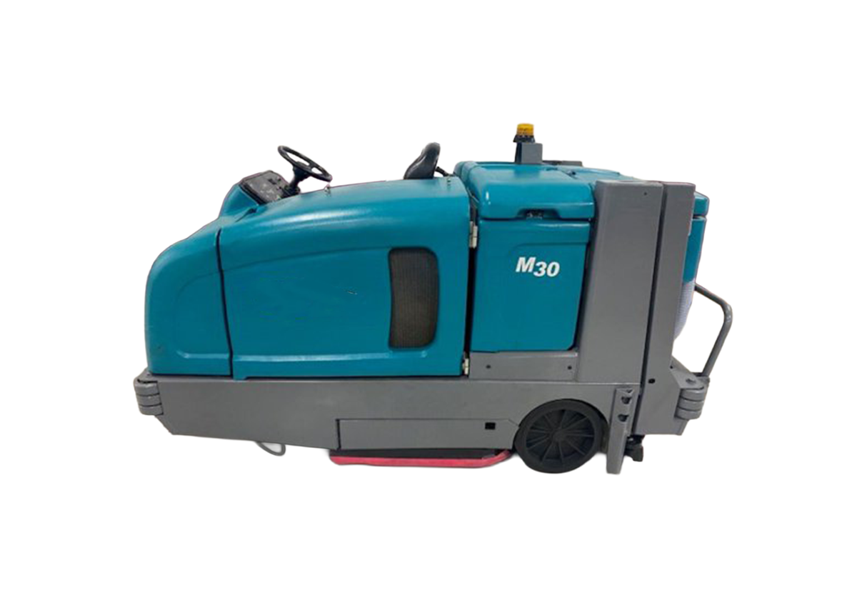 Refurbished Tennant M30, Rider Floor Sweeper-Scrubber, 48", 75 Gallon, Propane, Cylindrical, 6/1/1 Warranty