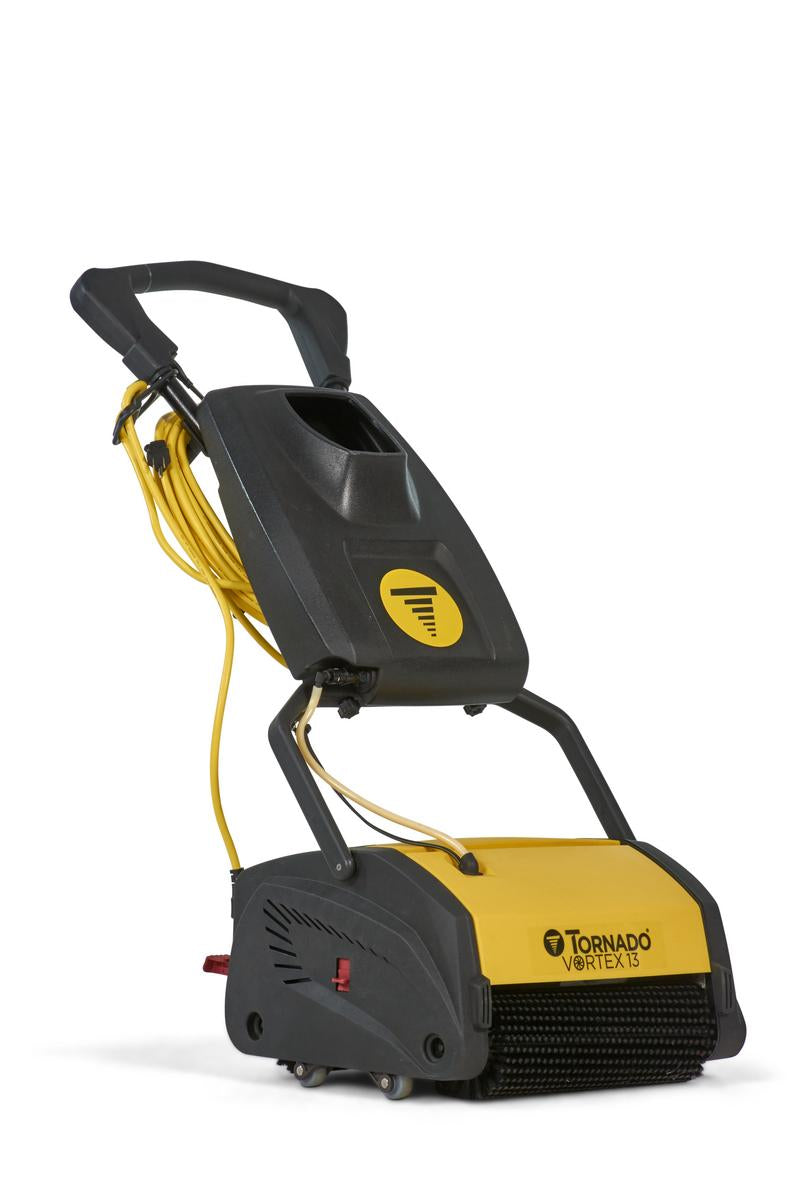 Tornado Vortex, Floor Sweeper-Scrubber, 13", 1 Gallon, Electric, Cylindrical, 2 Year Warranty, TS050-W13-U