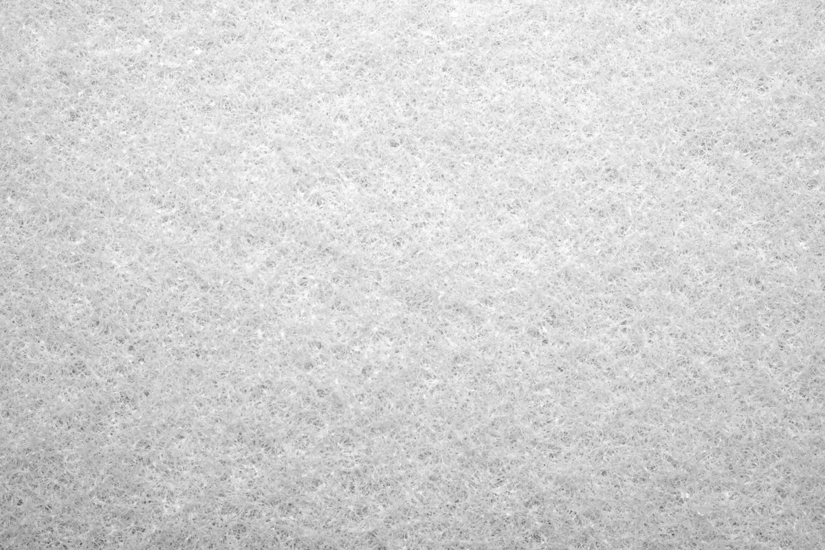 20" White Pad 1" thick - 5/Case - Square Scrub SS P1420WHT