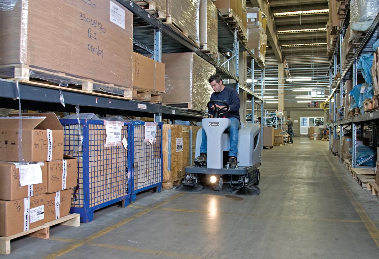 Advance Terra 4300B, Floor Sweeper, 46", 18 Gallon Hopper, Ride On, Battery, 18 Gallon Hopper, 3 Year Warranty