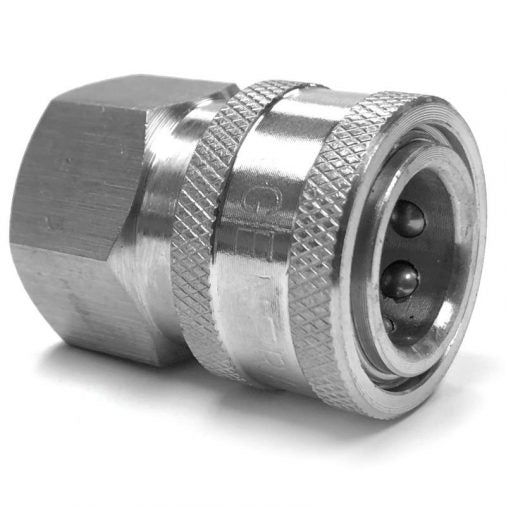 Legacy, Coupler, 1/4". Socket, Female, Stainless Steel