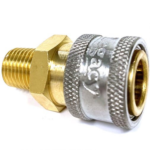 Legacy, Coupler, 3/8", Socket, Male,  Brass