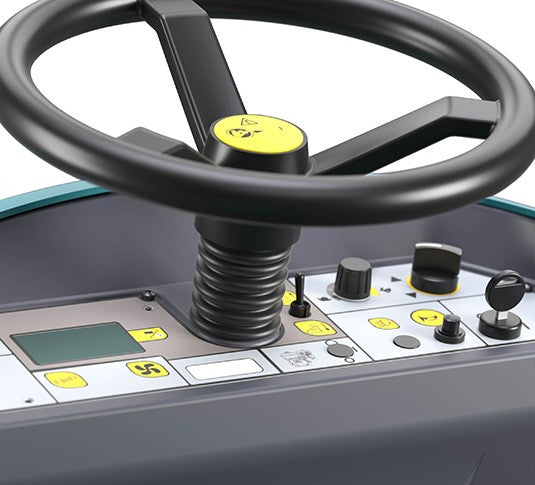 Tennant S880, Floor Sweeper, 48", 18 Gallon Hopper, Ride On, Battery, Dual Side Brushes, 2 Year Warranty