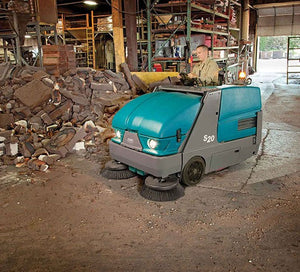 Refurbished | Tennant S20 | Floor Sweeper | 50" | 82 Gallon Hopper | Ride On | Gasoline | Overhead Guard | 2015