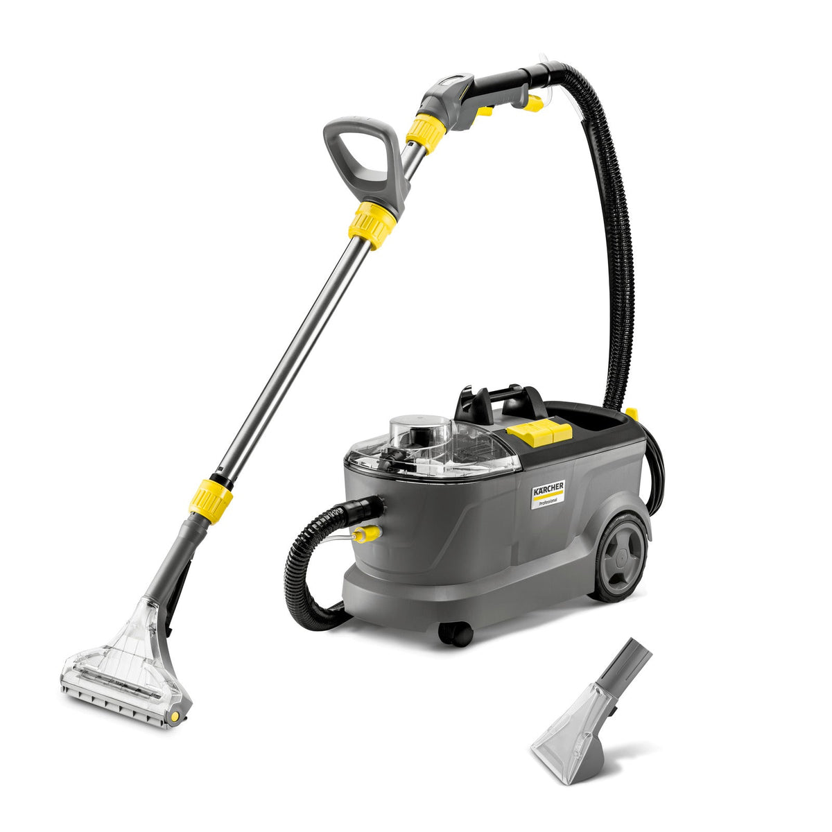 Karcher Puzzi 10/1, Carpet Spotter, 2.5 Gallon,  14.5 PSI, Cold Water, 8' Hoses Floor Wand, 1 Year Warranty, 1.100-133.0