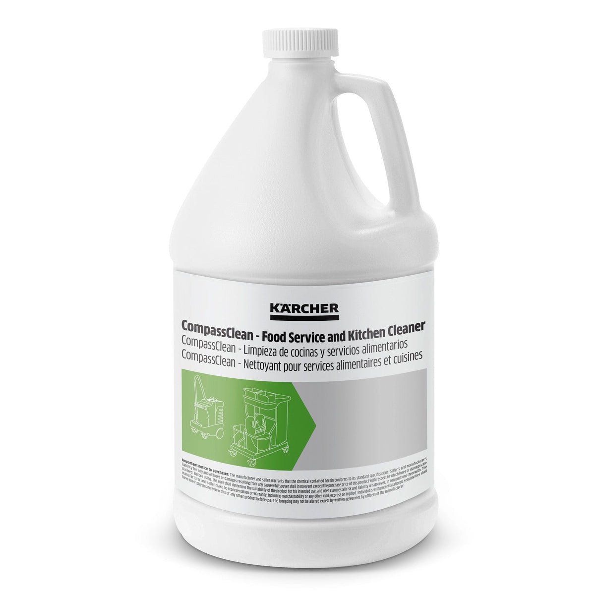 Karcher 8.695-241.0, Compassª Clean Ð food service cleaner/degreaser, 4 x 1 gal. (3.8 l.), case