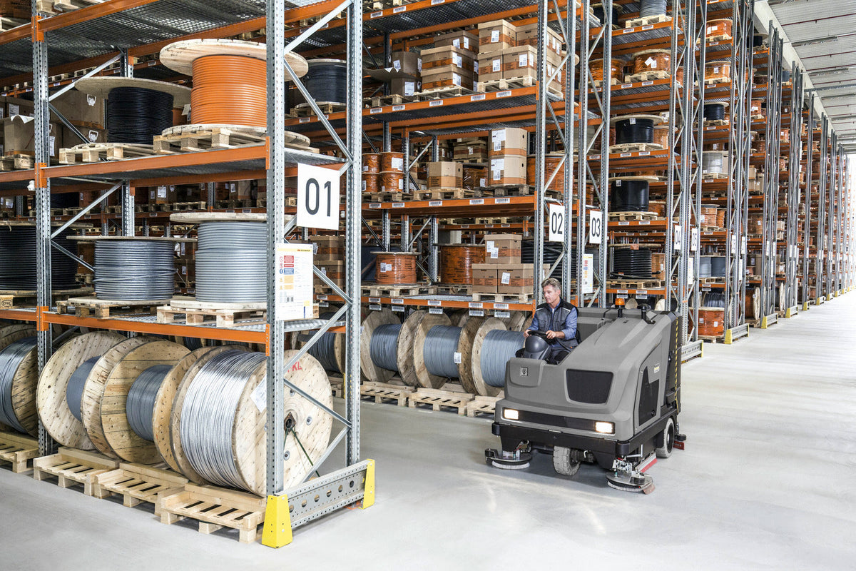 Kärcher B 300 R I Bp Battery Ride-On Sweeper-Scrubber