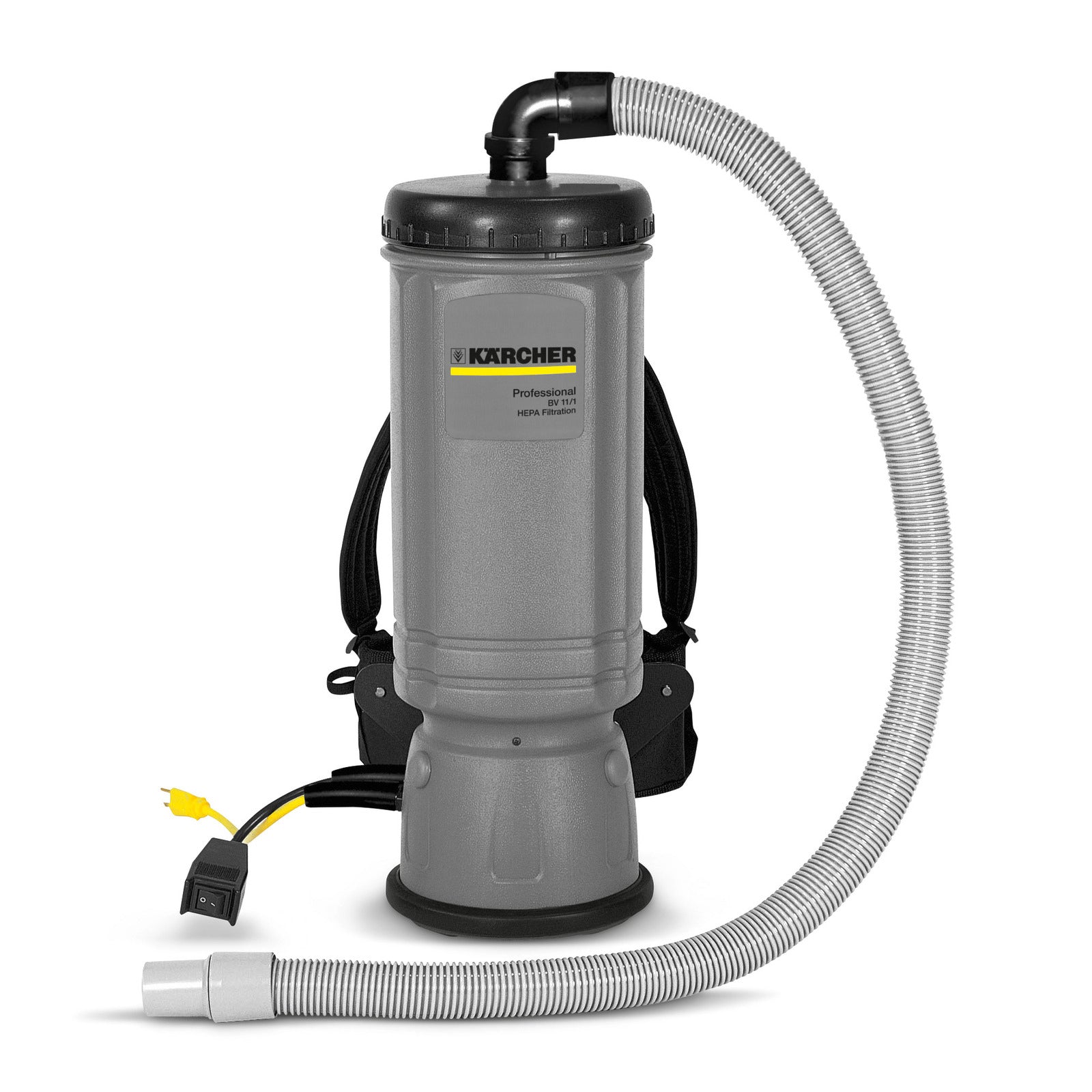 Karcher BV 7/1, Backpack Vacuum, 6QT, 10lbs, With Tools, HEPA, Electric, 1 Year Warranty, 1.014-013.0
