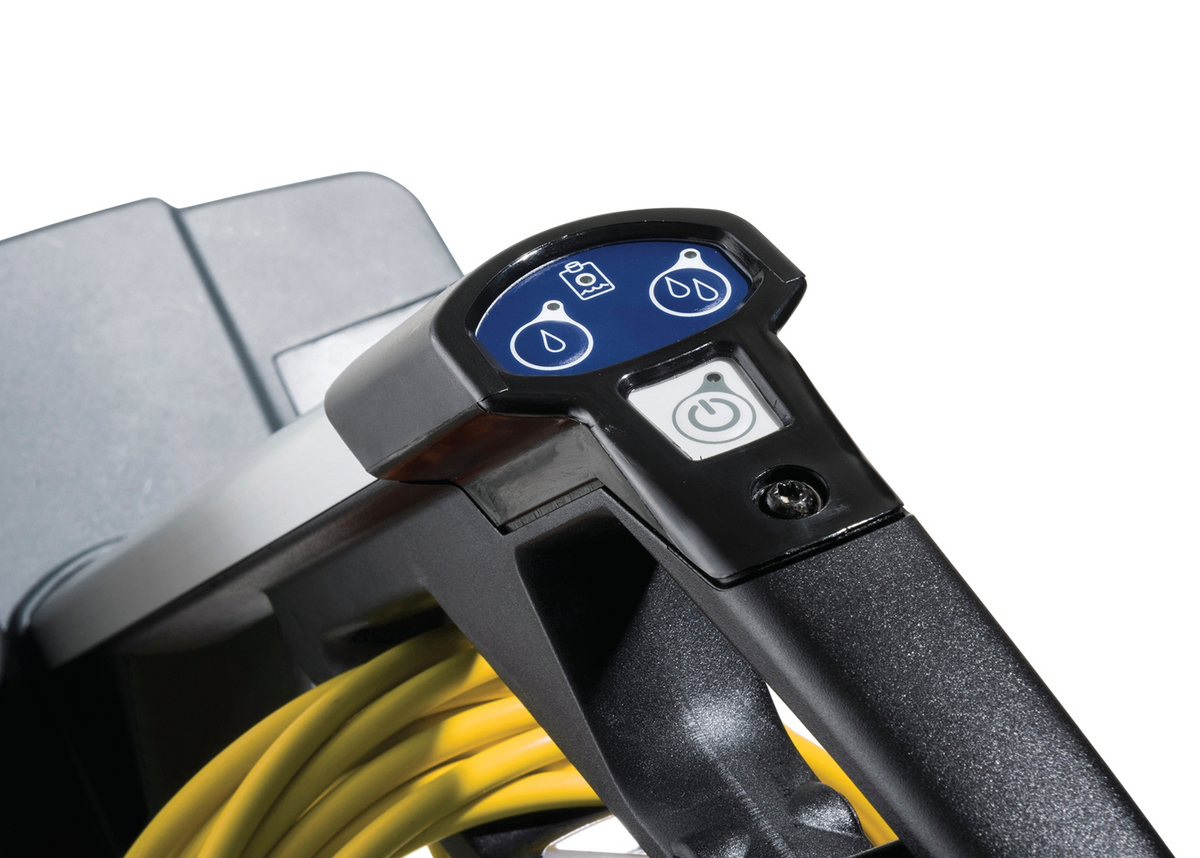 Advance SC100, Floor Sweeper-Scrubber, 12", .8 Gallon, Electric, Forward and Reverse, Cylindrical, 3 Year Warranty