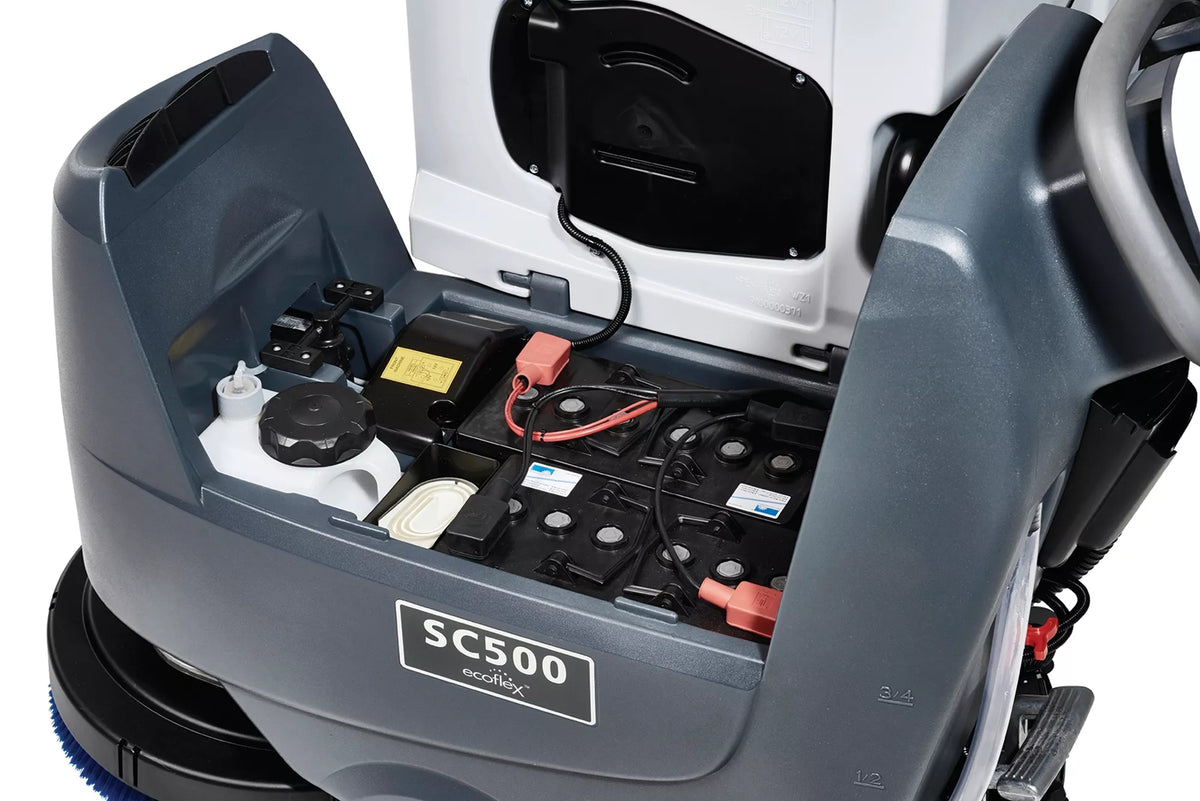 Advance SC500, Walk Behind Floor Scrubber, 20", 12 Gallon, Battery, Self Propel, Disk or Rev (Orbital), 3 Year Warranty