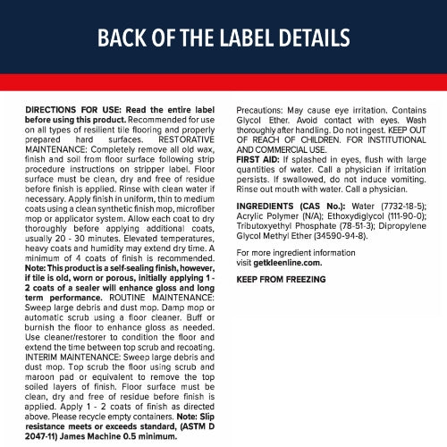 KleenLine™ Pro Superior High Gloss Finish – 5 Gallon