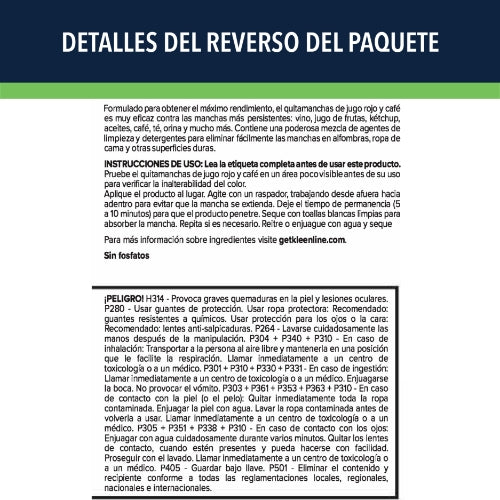 KleenLine™ Pro Red Juice & Coffee Stain Remover – 16oz (Case of 12)