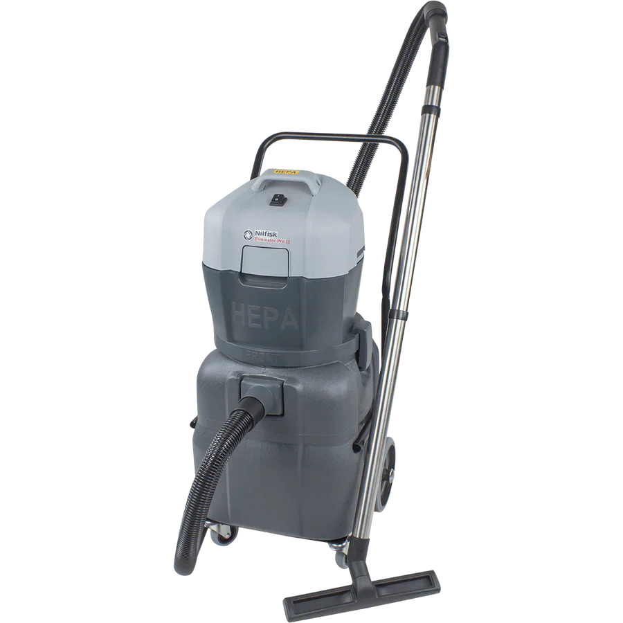 Nilfisk Eliminator Pro II, 12 Gallon, Shop Vac, Wet/Dry HEPA, 107412640