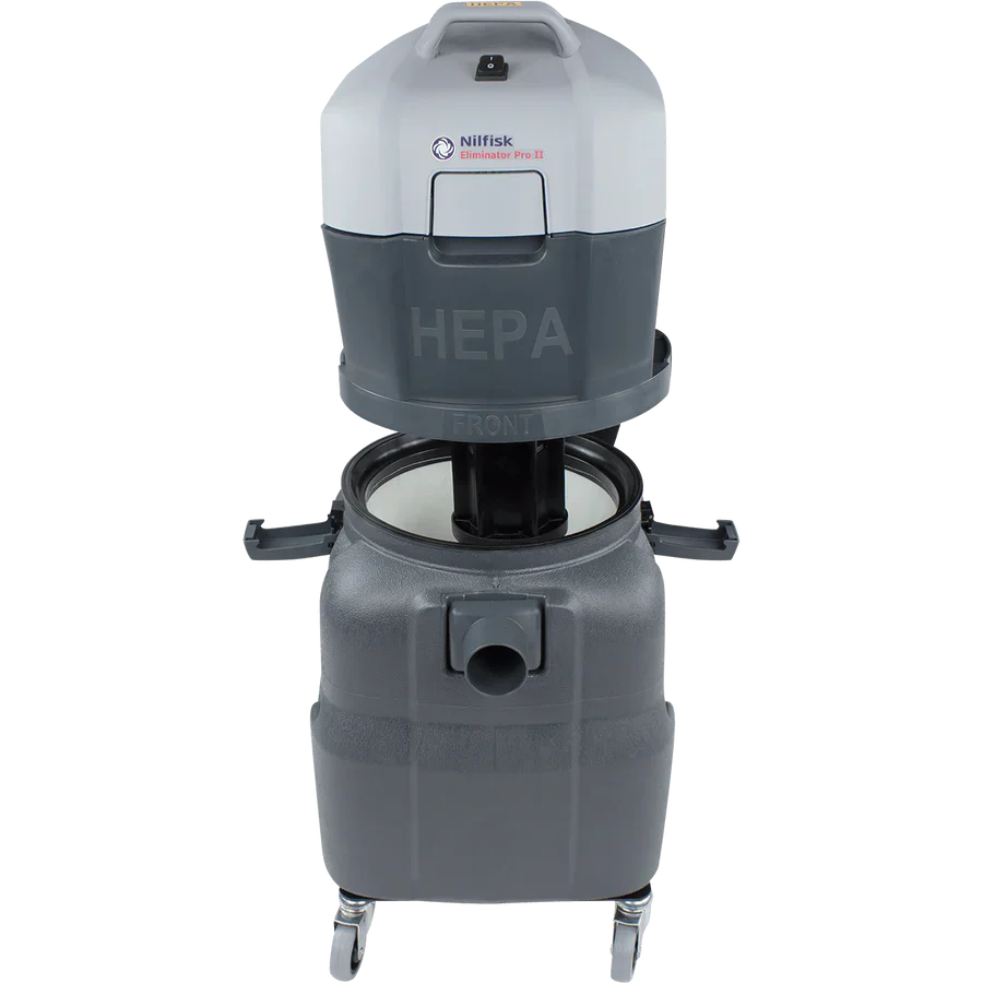 Nilfisk Eliminator Pro II, 12 Gallon, Shop Vac, Wet/Dry HEPA, 107412640