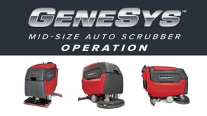 HEPA Filtration Walk Behind Floor Scrubber, GeneSys 20D Pad Assist