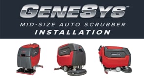 HEPA Filtration Walk Behind Floor Scrubber, GeneSys 20D Pad Assist