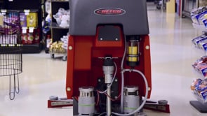 HEPA Filtration Walk Behind Floor Scrubber, GeneSys 20D Pad Assist