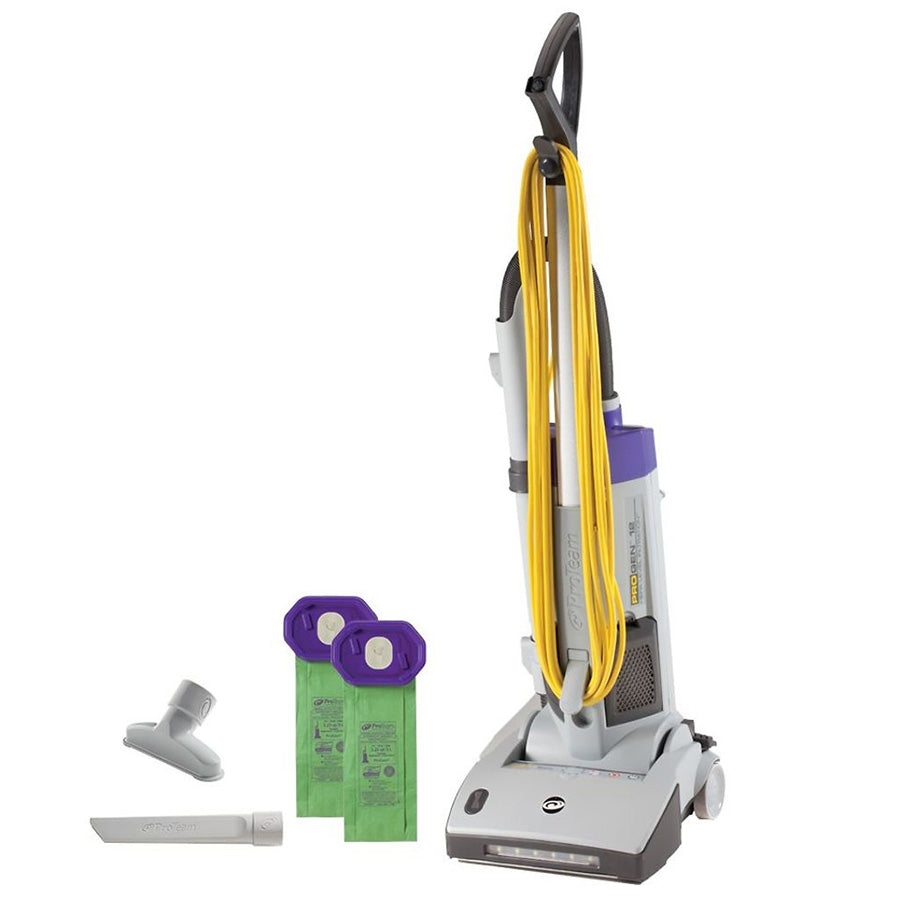 107329 | Proteam ProGen 12 | Upright Vacuum | 12" | Bagged | Single Motor | HEPA | With Tools | 3 Year Warranty