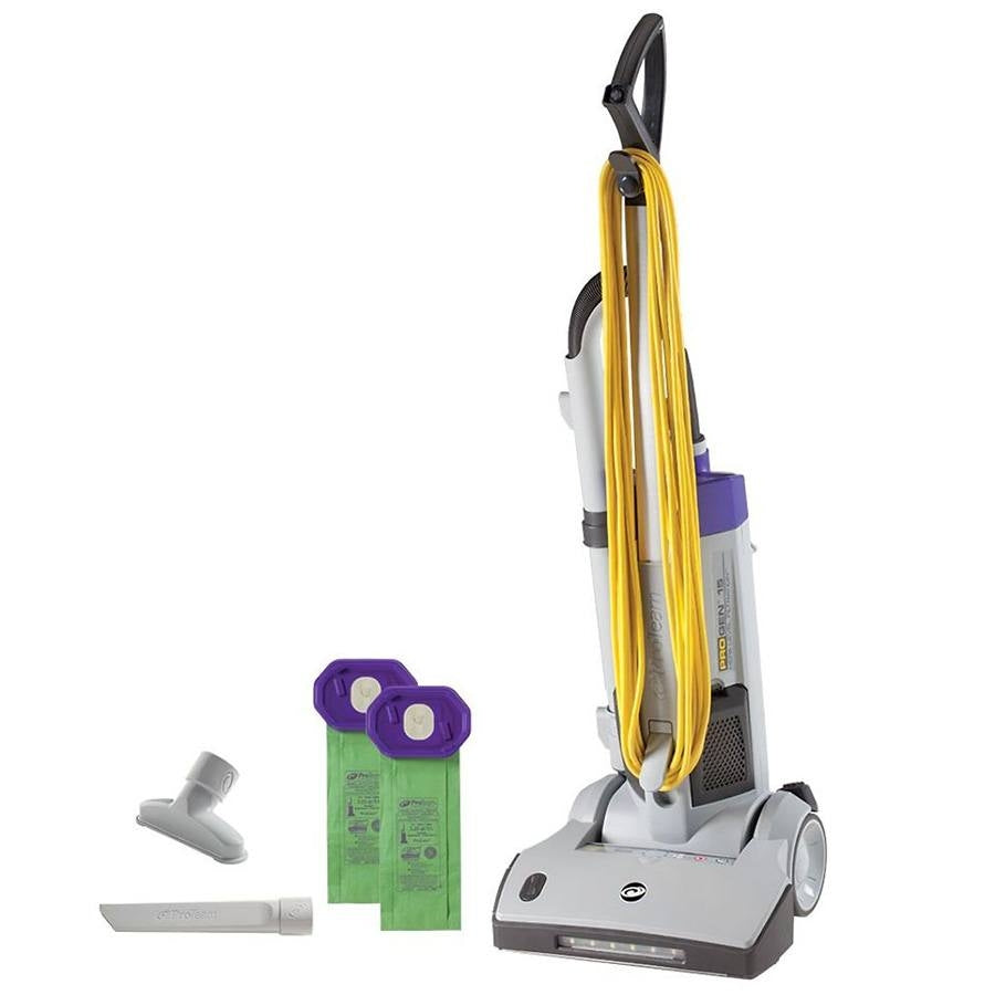 107330 | Proteam ProGen 15 | Upright Vacuum | 15" | Bagged | Single Motor | HEPA | With Tools | 3 Year Warranty