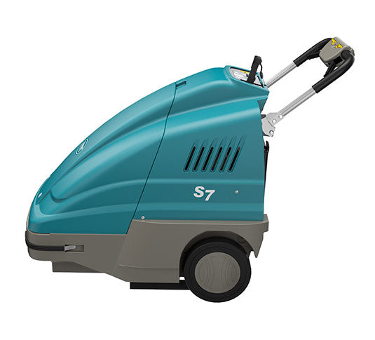 1251272 | Tennant S7 | Floor Sweeper | 28" | 12 Gallon Hopper | Battery | Self Propel | 1 Year Warranty