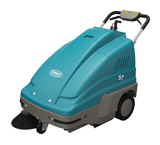 Tennant S7, Floor Sweeper, 28", 12 Gallon Hopper, Battery, Self Propel, 1 Year Warranty, 1251272