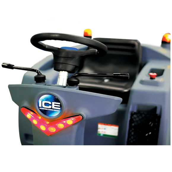 iS1100L, ICE iS1100L+, Floor Sweeper, 44", 21 Gallon Hopper, Ride On, Lithium, 5 Year Warranty