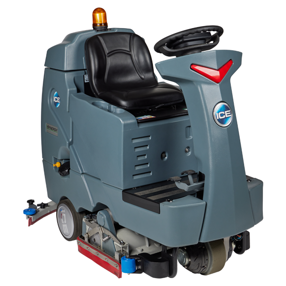 ICE RS28L-CY, Floor Scrubber, 26", 29 Gallon, Ride On, Lithium, Cylindrical, 5 Year Warranty