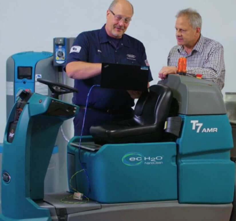 Tennant T7AMR, Robotic Rider Floor Scrubber, 26", 29 Gallon,  Disk, Battery, 5 Year Software, 3 Year Warranty, T7AMR-650-D