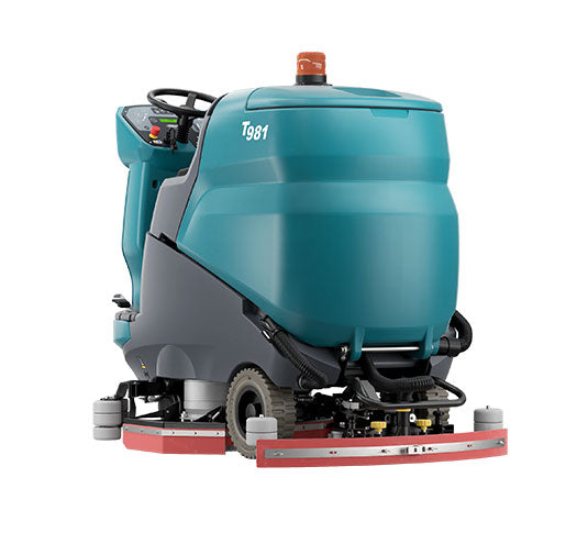 Tennant T981, Floor Sweeper-Scrubber, 30", 33 Gallon, Battery, Ride On, Cylindrical, 3 Year Warranty