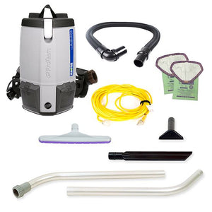 107354 | Proteam Jan-Pro Super Coach Pro 6 | Backpack Vacuum | 6QT | 11.6lbs | Electric | With Tools | HEPA | 3 Year Warranty