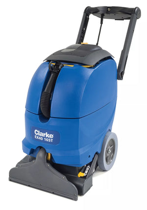 Clarke EX40 16ST & 18LX, Carpet Extractor, 9 or 12 Gallon, 16 or 18", Self Contained, Pull Back