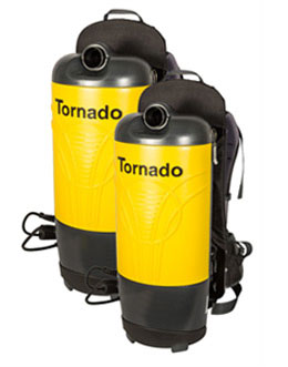 Tornado® Pac-Vac | Backpack Vacuum | 6QT or 10QT | 13lbs or 14lbs | With Tools | HEPA | Electric | 4 Year Warranty