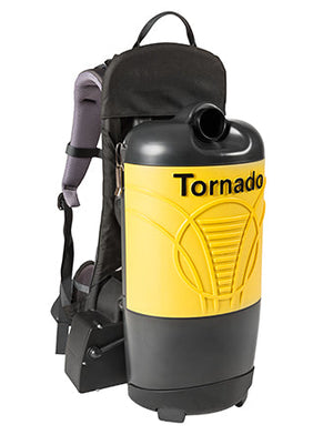 Tornado Pac-Vac 6 | Backpack Vacuum | 6QT | Battery | 19lbs | HEPA | With Tools | Battery | 4 Year Parts 1 Year Battery Warranty