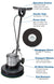 Powr-Flite Classic Metal Floor Machine 17" 1.5 HP with Sandpaper Driver | C171SD