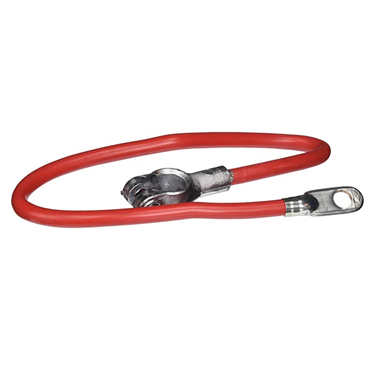 Red 16" Long, 2 Gauge Battery Cable With Terminal Connectors