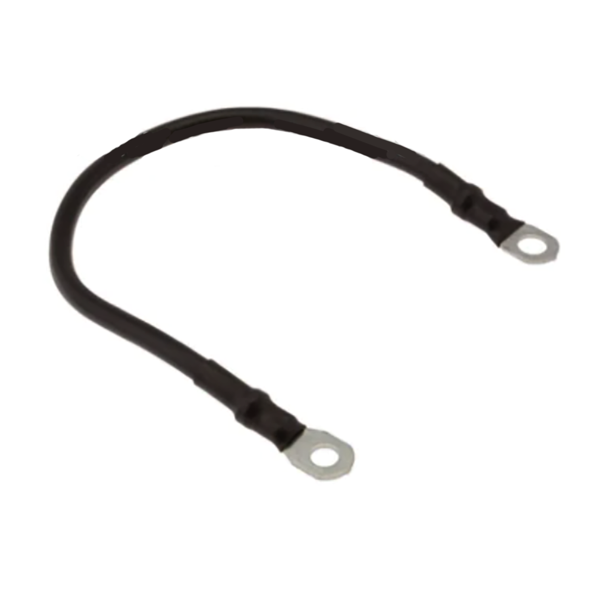 Black 14" Long, 6 Gauge Battery Cable With Eyelet Connectors