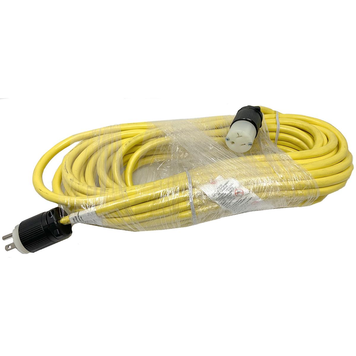 25 Ft., 12/3 Sjtw, 300 Volt Extension Cord, Yellow (5-20P To Nema 5-20C)