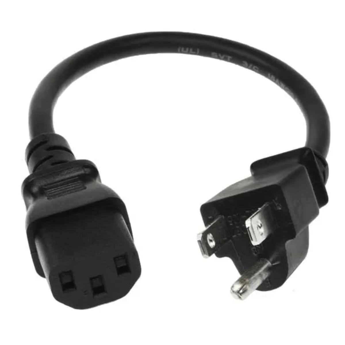 Power Cord, Nema 5-15P To C13, 14/3 Awg, 15Ft Long, Black