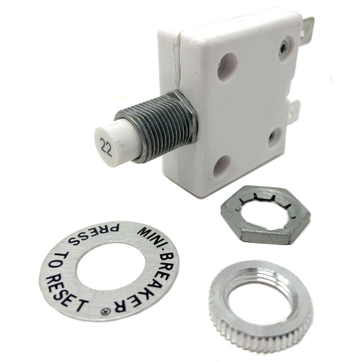 Circuit Breaker 22A, 250Vac/50Vdc Type 1 (Blade-Term)